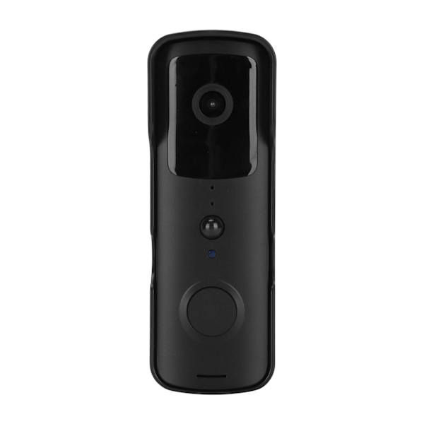 V30S Smart WIFI Videodørklokke 1080P Nattesyn HD Bevægelsesdetektering Dørklokke til Hjemmet Sort