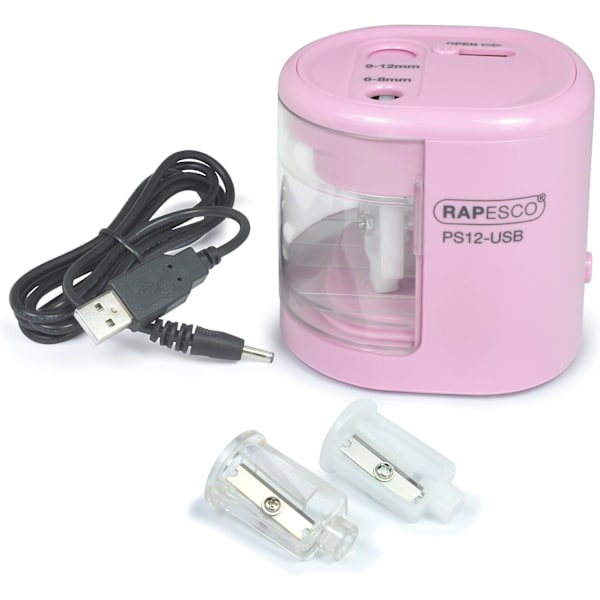 USB-driven elektrisk pennvässare, rosa