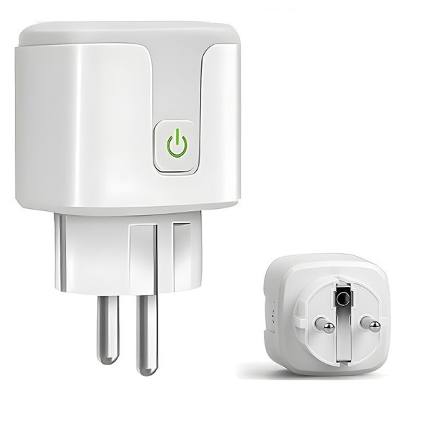 WiFi Smart Plug 16A/20A EU Smart Socket Med Strømovervåking Timing Funksjon Stemmestyring