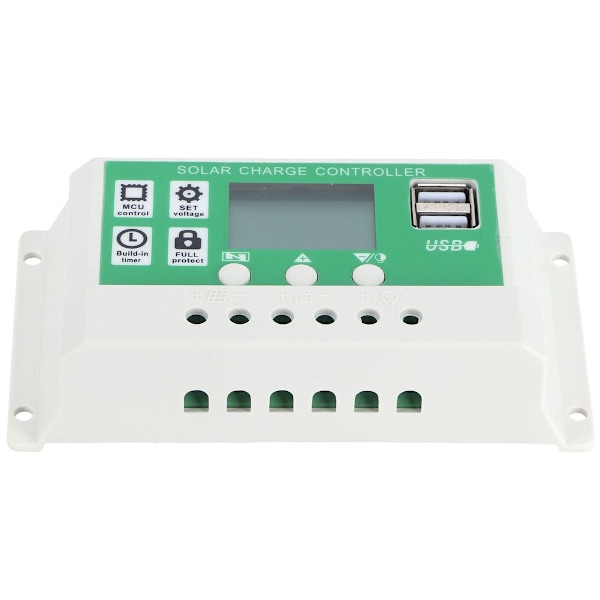 20A 12V 24V LCD-skjerm solcellelader PWM Auto KLB