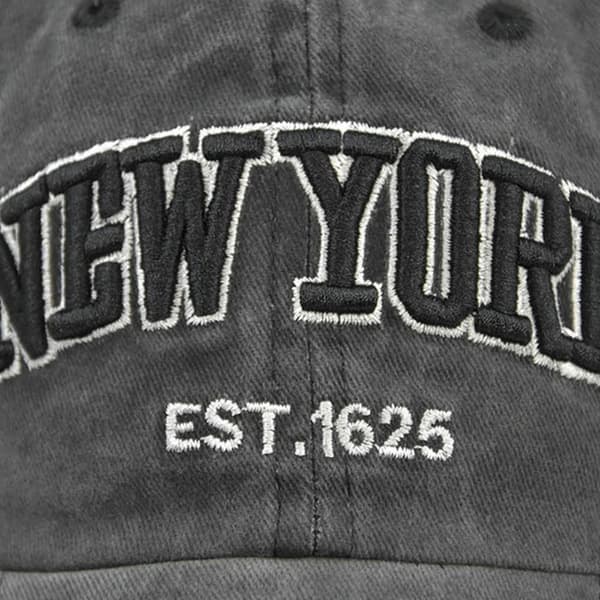 New York Broderade Baseballkepsar Sliten Blekt Keps ORANGE[qb] Orange
