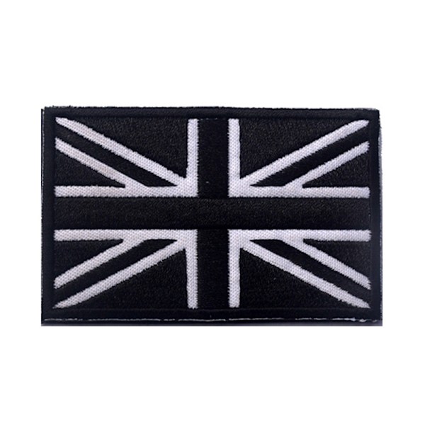 Taktisk britisk hvid sort Union Jack England Flag Storbritannien