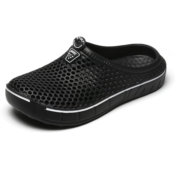 Unisex Tøfler Sko Casual Slippers Hurtigtørrende Sandaler Sort Black 40