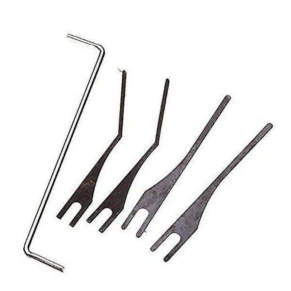 Låspistol, dörröppnare låspistol, låssmed låsplockningsset (1 set, silver)