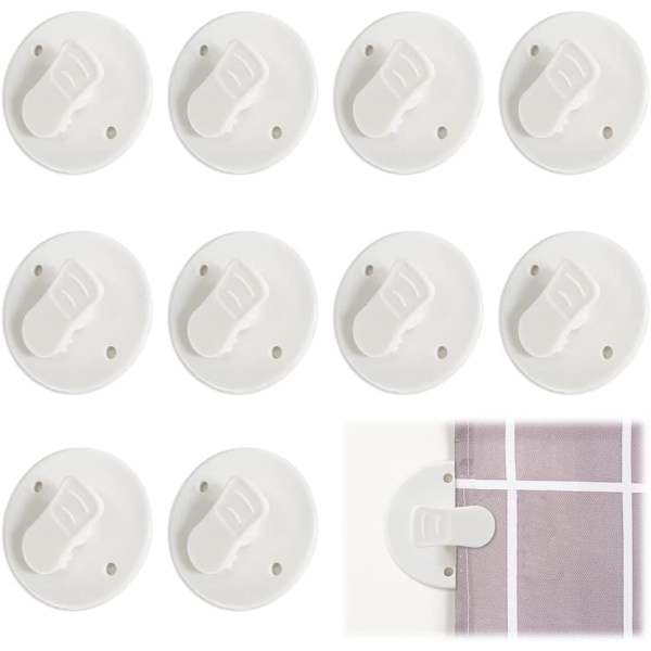 10-pack duschdraperi Spill Protector Clips, Gardin Spill Show