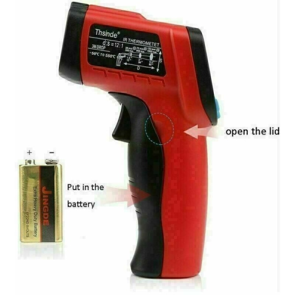 Infraröd termometer, lasertermometer, 【Industriell termometer】