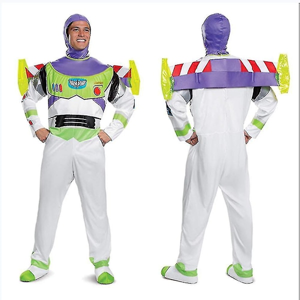 Halloween Toy Story Buzz Lightyear Cosplay Kostume Teaterdukkedukke Sceneforestilling Helkropsdragt Voksen Kostume Fuld Dragt xi 120