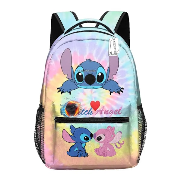Disney Lilo Stitch Kawaii Pojkar Flickor Barn Skolväskor Kvinnor Hög Kapacitet Ryggsäck Tonåringar Resväska Mochila Escolar style 1