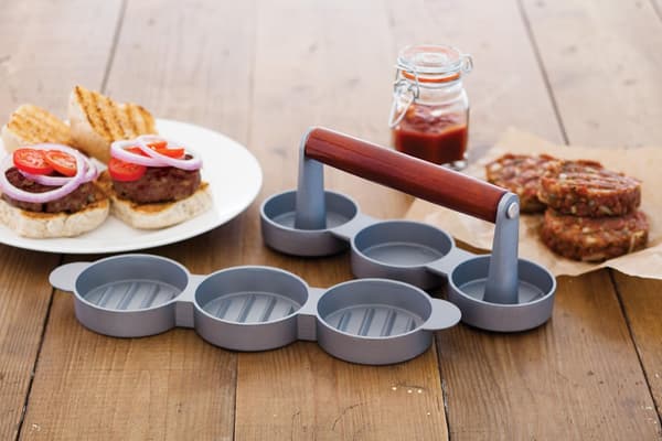 Hjemmelaget mini non-stick hamburgerform, laget av aluminium