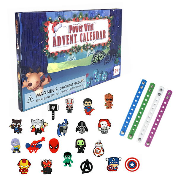 Adventskalender 2024 - Søte spillfigurer Wristbands