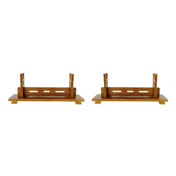 1/2 tre stativholder for Samurai Display Elegant og robust Lysebrun 1 lag Light Brown 1 Layer 2PCS
