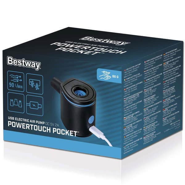 Powertouch USB Elektrisk Luftpumpe {hw} Svart 85