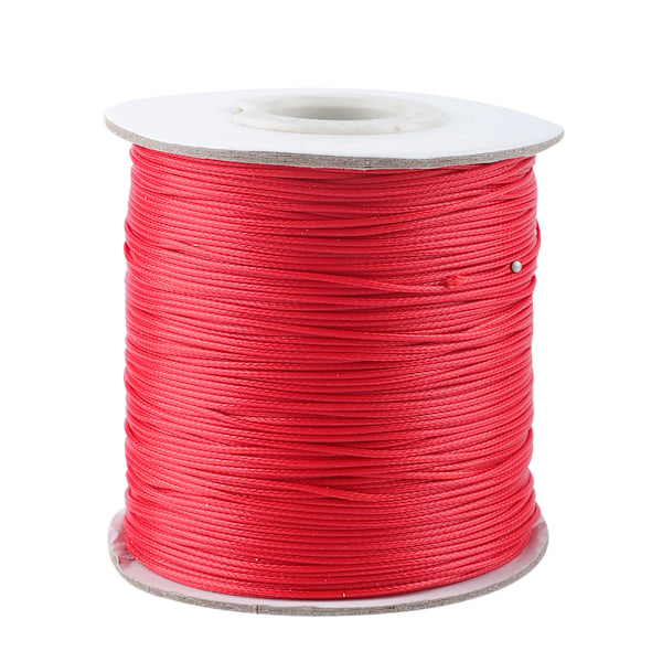 Flettet snor med flere bruksområder, Rat Tail Satin-snor, Flettet snor, Tråd (Rød 0,5 mm)