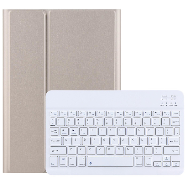 Bluetooth Tangentbordsfodral för Lenovo Tab M10 3:e generationen(qb) Gold