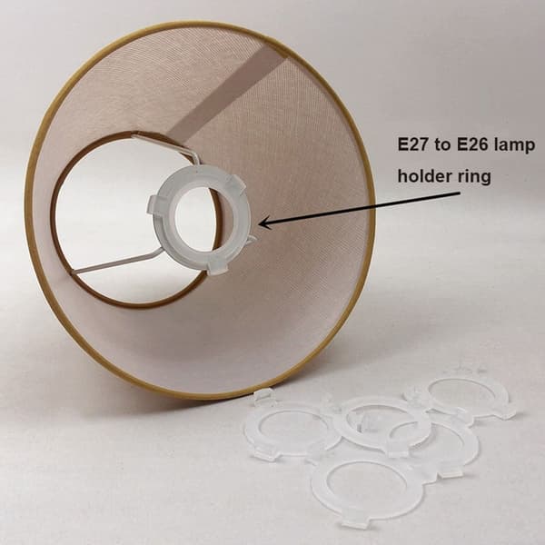 Lampe Skærm Ring Lampeklokke Reducer Ringe