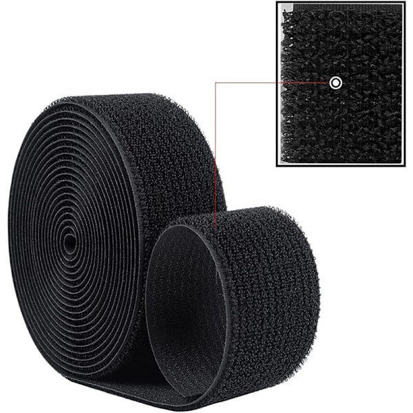 10m x 25mm Återanvändbara Kardborreband, Justerbara Kabelband