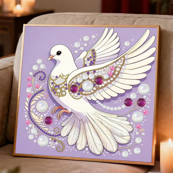 5D Diamantmålning DIY Konstkit Kristall Canvas Hantverksset 35x35cm a