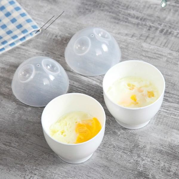 2-pack mikrovågsugnsäggkokare Mini e Steam Egg Cup Ångade verktyg