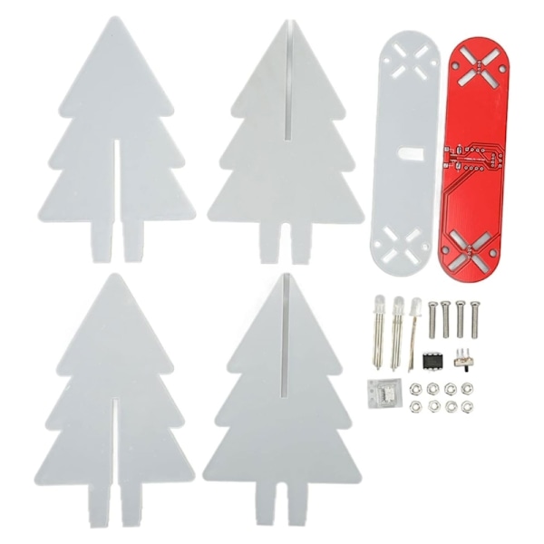 DIY elektronisk juletræssæt USB-drevet med LED-lys til lodning