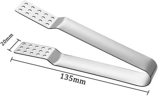 Te poseklemme i rustfrit stål, teposeholder med ske & si-clips