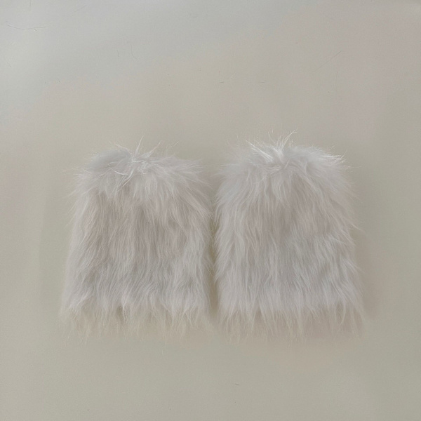 Dame Benvarmere i Kunstig Pels, Vinter Korte Støvlettmansjetter, Overtrekk, Ermer (25 cm)