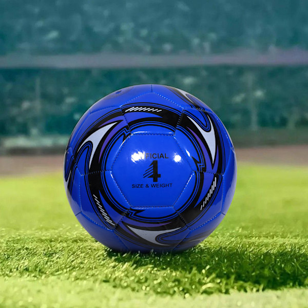 Premium Storlek 4 Fotboll - Hållbar, Maskinsydd PVC för Män & Kvinnor - Perfekt för Träning & Tävlingsspel