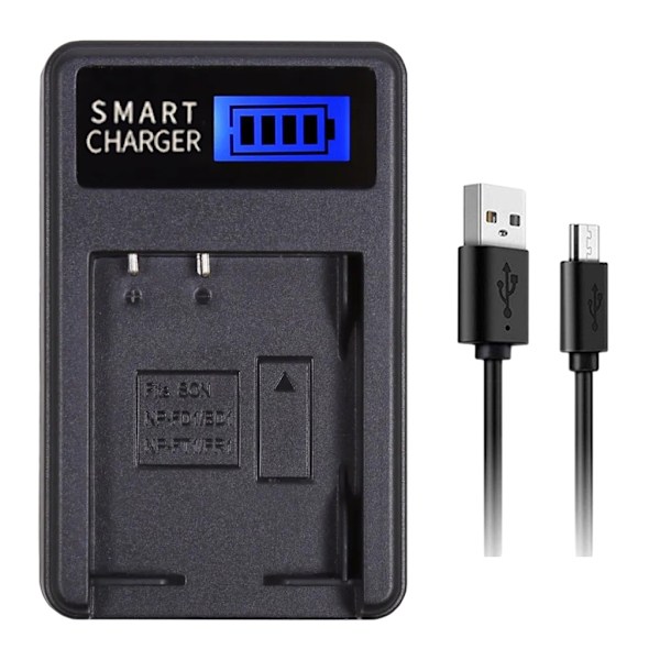 NPBD1 Kamera Batteri LCD USB-oplader til Cyber-shot DSCP100, DSCP120, DSCP150, DSCP200 Kameraer Bærbar og praktisk