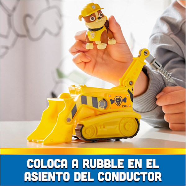 Paw Patrol – Gravemaskine og Rubble Figur – Gravemaskine Legetøj til Børn med Figur Rubble Paw Patrol – Legetøj Børn 3 År + underprivileged