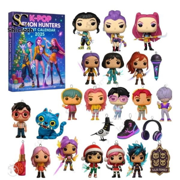 Kpop Devil Hunter Adventskalender Juletrepynt Akrylanheng-FF-
