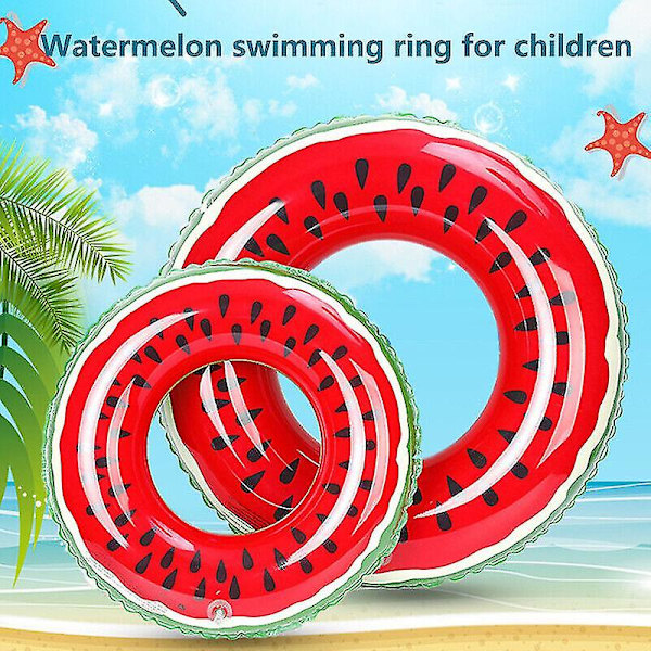 Vattenmelon simring Vuxen Barn Uppblåsbar Donut Gummiring