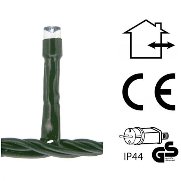 Eri korkuisia jääpuikkovalosarjoja - 180 LED - 6 metriä - IP44 white