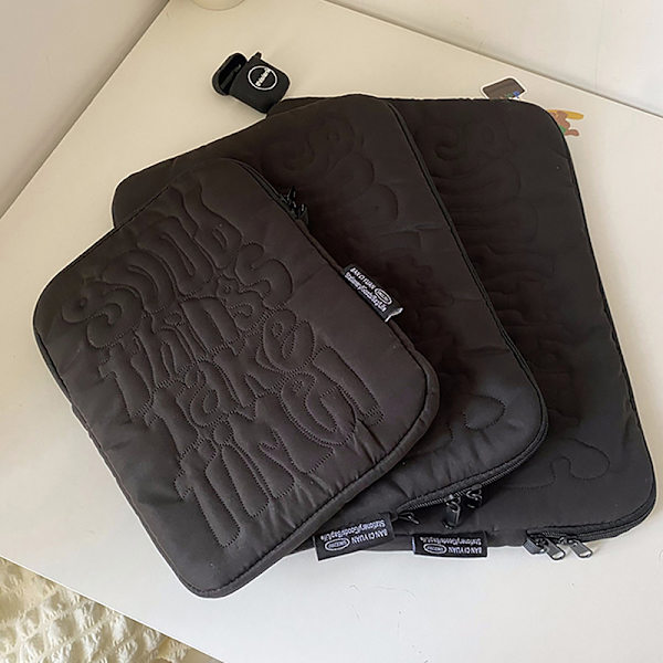 Broderimönster e proof Laptop Sleeve Case 11 13 14 tum Svart Black 15-15.6 inches