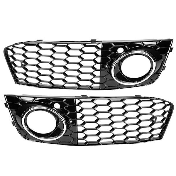 Dimljusskydd Lamphållare Nätgrill Passar Audi A4 B8 2009-2011 (Förkromad)