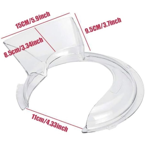 Galaxy Cover Splash guard for food processor W10616906 Kitchen Aid 4.5-5 QT- KN1PS