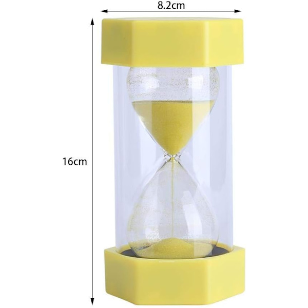 Sandtimer (3 minuter gul) 3/10/20/30/60 minuters Timer Klocka