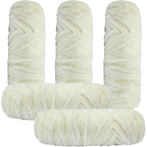 Neulelanka Villa Lanka Virkkaus Neulelanka 5 x 95g Neulelanka Chenille Lanka Tekemiseen Lanka Projektit cream