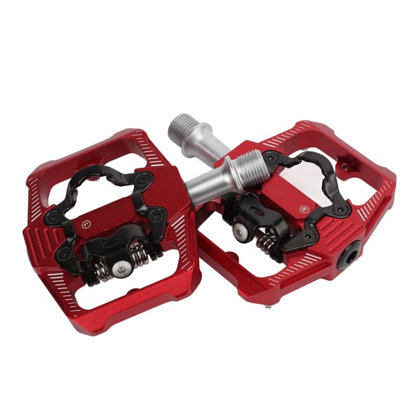 Dobbeltfunktion Cykelpedal Flade Clipless Klamper 3 Forseglede Lag MTB Cykelpedal Til SPDRed