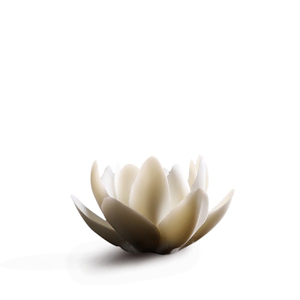 Hvid Lotus Røgelseholder Keramisk Røgelsebrænder Blomsterpind til