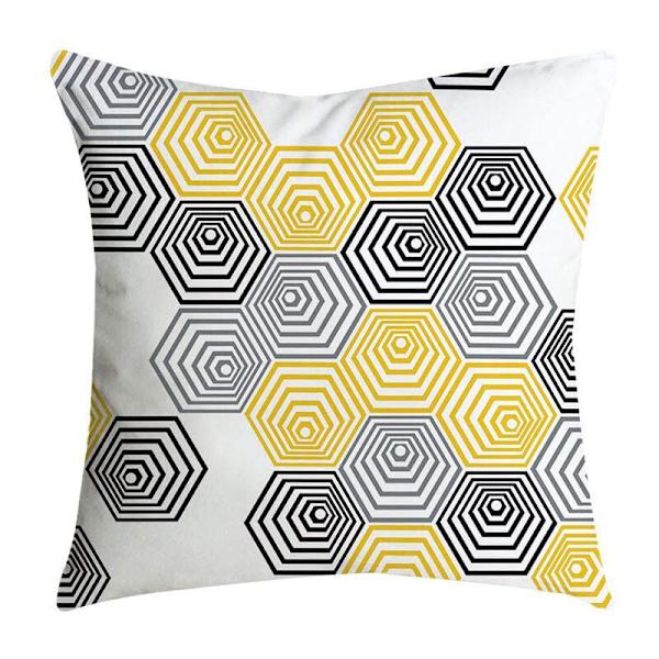 Putetrekk Gult 45x45cm 4stk Sofa Møbler