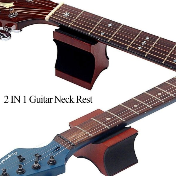 2-i-1 bakelit klassisk gitarr nackstöd fäste gitarrhals fäste gitarrhandtag fäste kuddfäste
