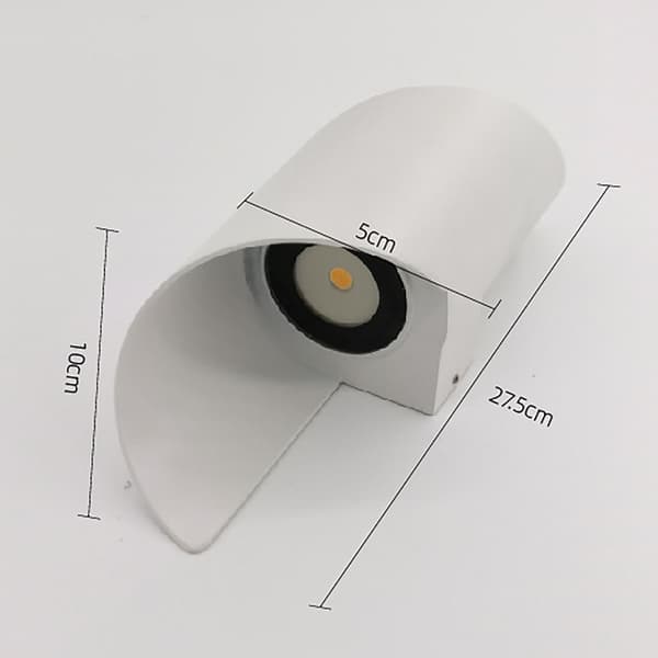 {hw} Spiraldesign LED Vägglampa Modern Nordisk Sconcelampa VIT white cold white light-cold white light