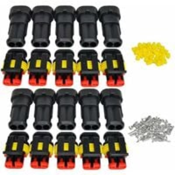 12V vedenpitävä liitin, vedenpitävä sähköliitin, 1,5 mm