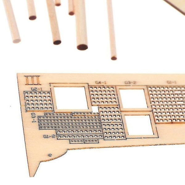 1:100 Halcon Trä Seglingsskepp Modell DIY Kit Fartyg Montering Dekoration Present