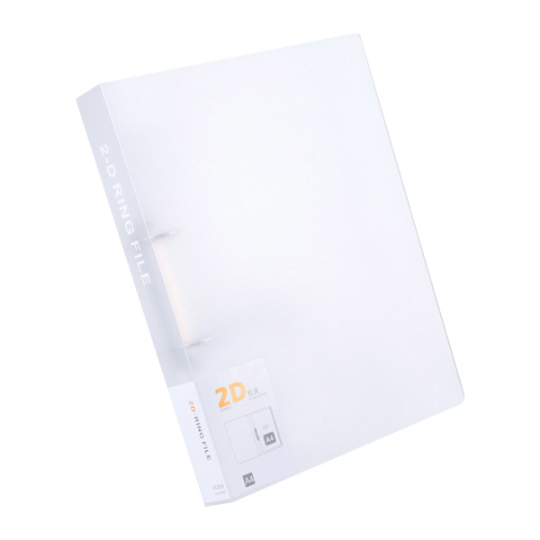 Multifunktionel A4-mappe 4-ring 2-ring A4-mappe Kontor Dokumentmappe Whit White 2 hole