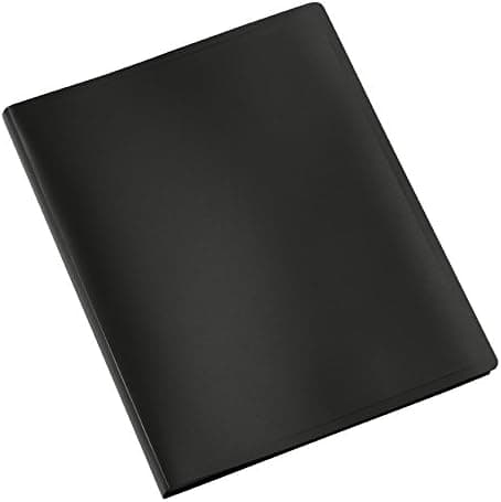 A4-kokoinen kansio 20 taskulla, polypropeenia, musta [qb]