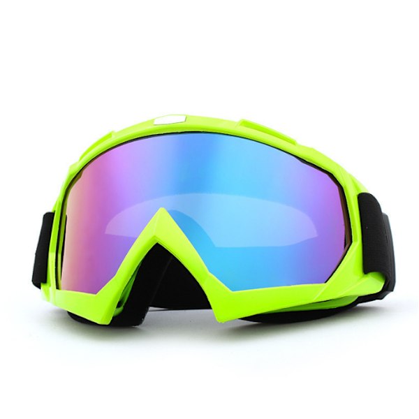 Motocrossbriller Motorsykkelbriller Skibriller green purple