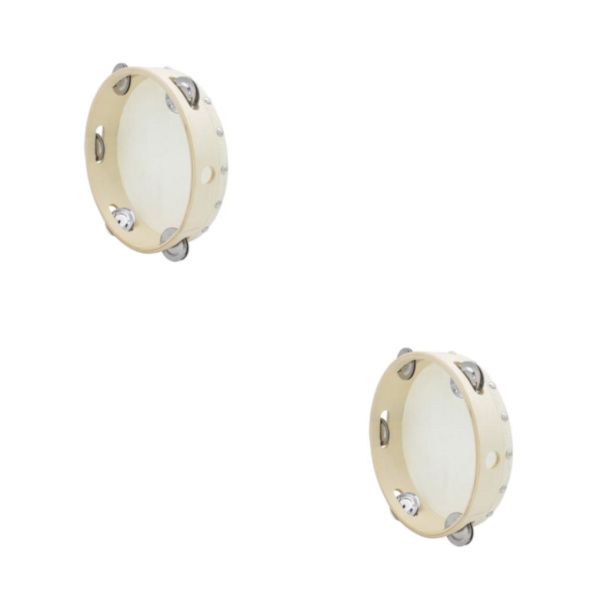 1/2/3 8 tommer tamburin håndtromme legetøj percussion træ enkelt 2PCS