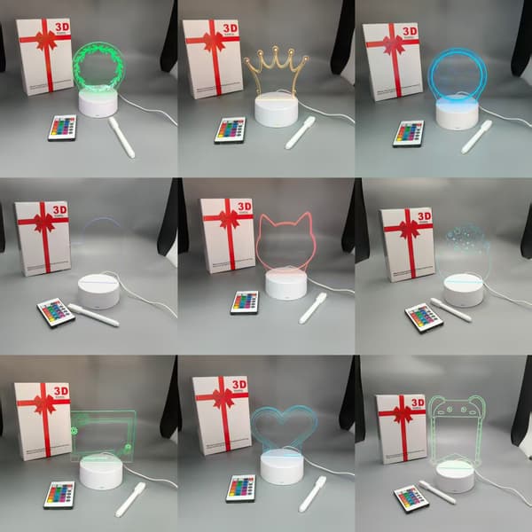 USB Uppladdningsbar LED Anslagstavla | 16-Färgs Touch Akrylpanel *Vertikal + penna*Vit bas + fjärrkontroll Vertical + pen White base + remote control