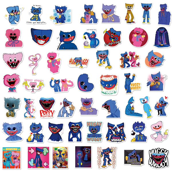 50 stk Poppy Playtime Graffiti Stickers til Laptop, Skateboard