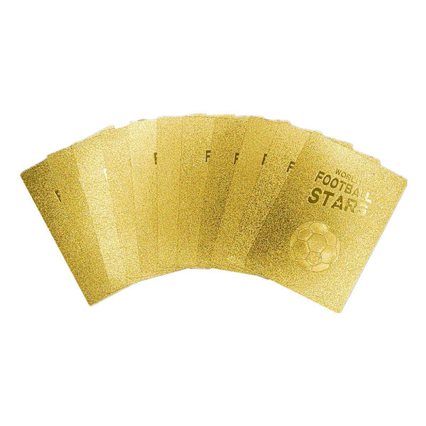 55 guldfolje fodboldstjernekort - VM, EM, La Liga og Premier League - Engelsk sæt 55 sølvark 55 silver sheets 【 Random outer packaging pattern 】